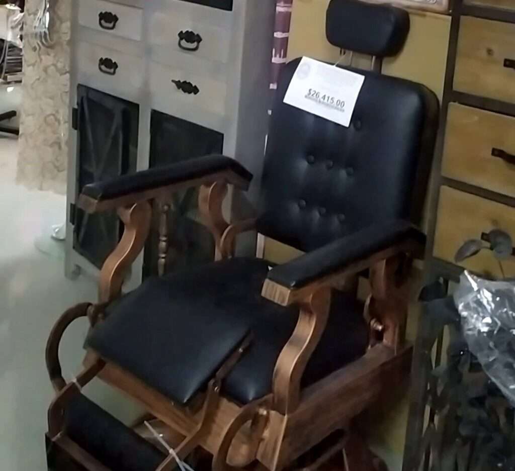 silla de barbero