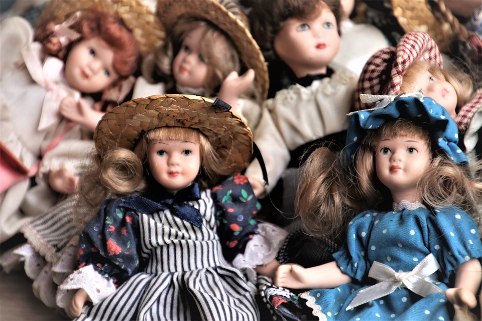 Muñecas de porcelanas españolas.