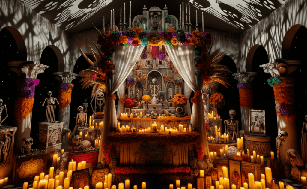 día de muertos ofrenda