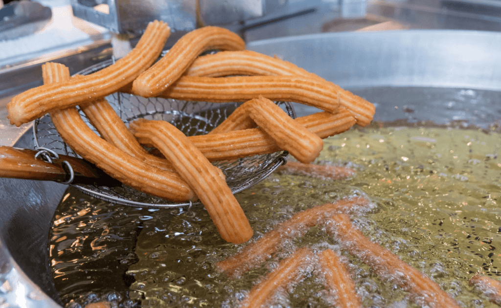 churros en aceite